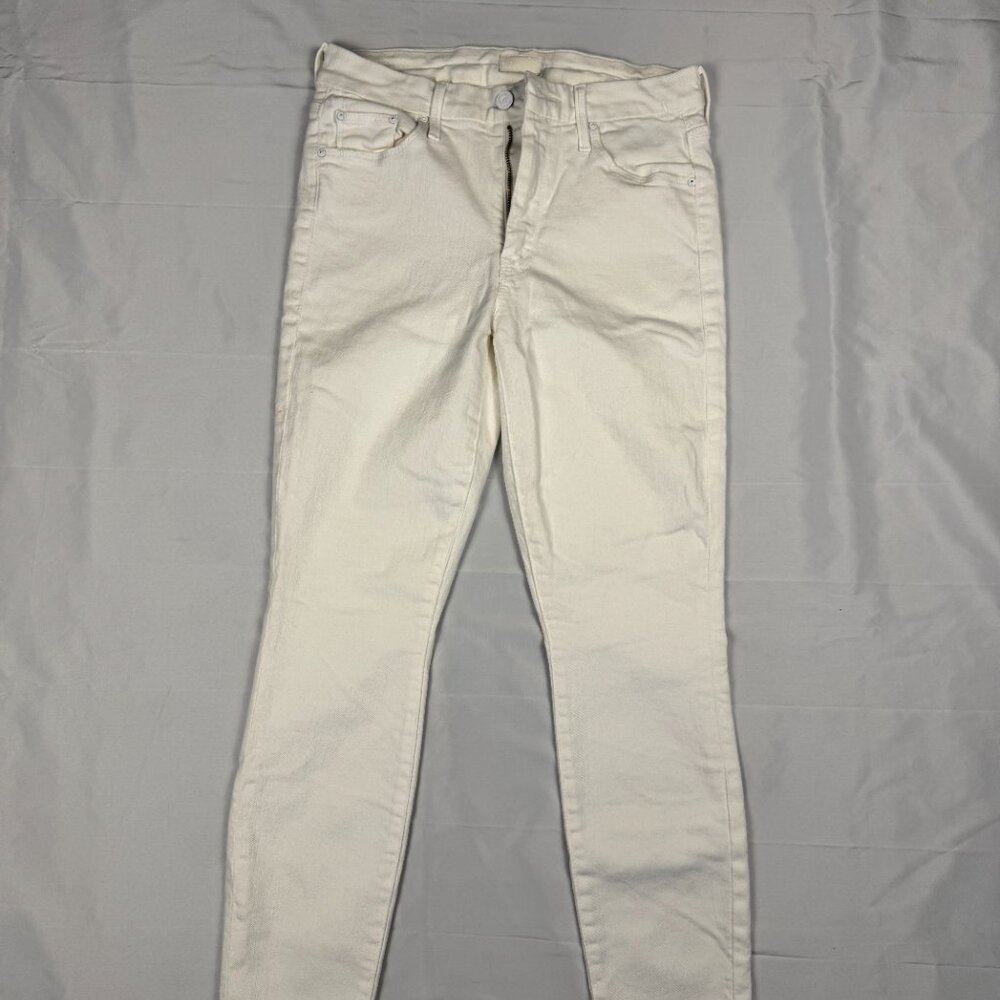 Mother White Skinny Jeans